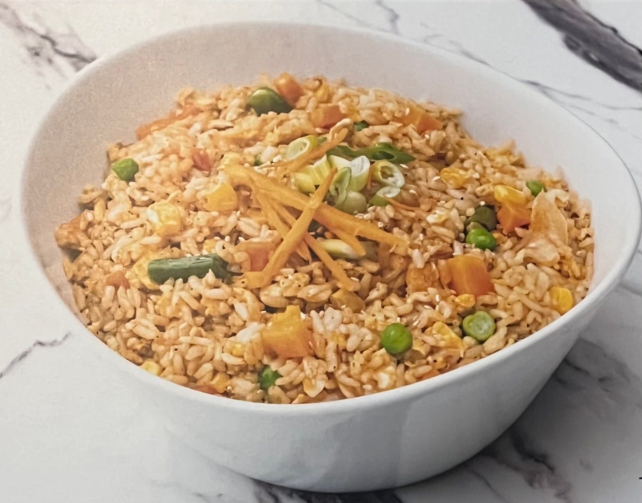 (Fried Rice) Vegetable Bokkeumbap Bowl Side.